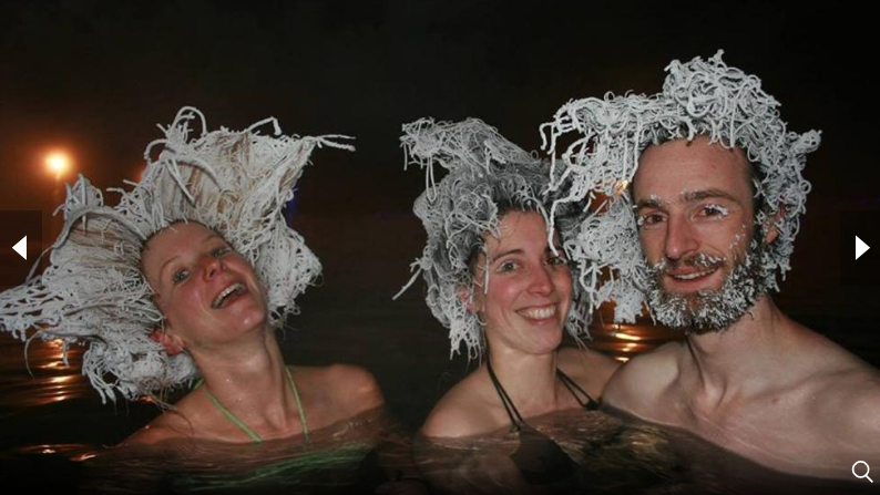 Freezing hair contest in Whitehorse, Yukon